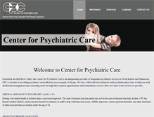 Tablet Screenshot of centerforpsychiatriccare.com